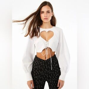 NWT European designer XS Cropped top